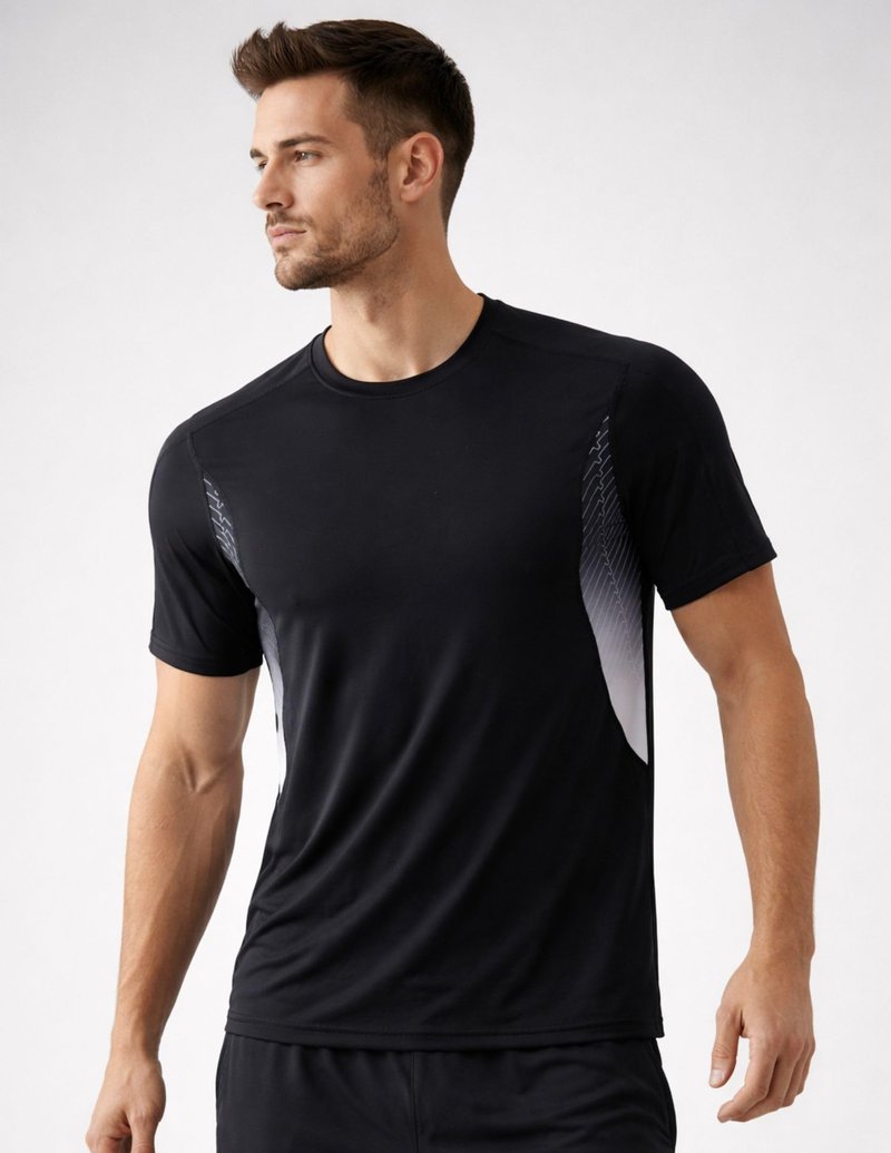 5 Pack Men’s Active Quick Dry Crew Neck T Shirts | Athletic Running Gym Workout Short Sleeve Tee Tops Bulk (Set 20, Large)