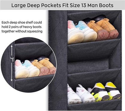 SLEEPING LAMB Over The Door Shoe Organizer