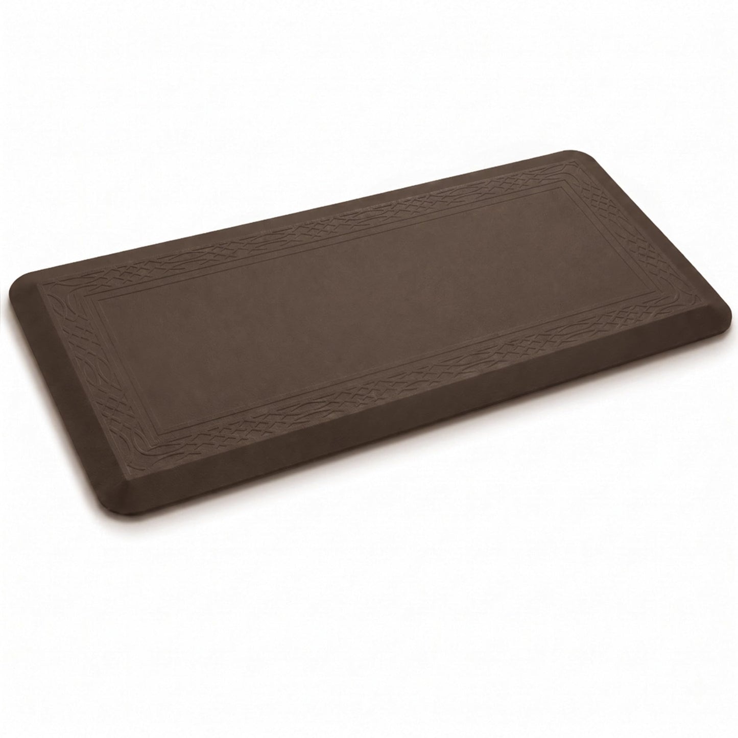 24 x 60 Inch Extra Support Anti Fatigue Comfort Kitchen Mat, Waterproof Long Kitchen Runner, Non-Slip Standing Desk Mat, Commercial Pads for Offices, Home, Garages (Bordeaux Coffee, 24'' x 60'')
