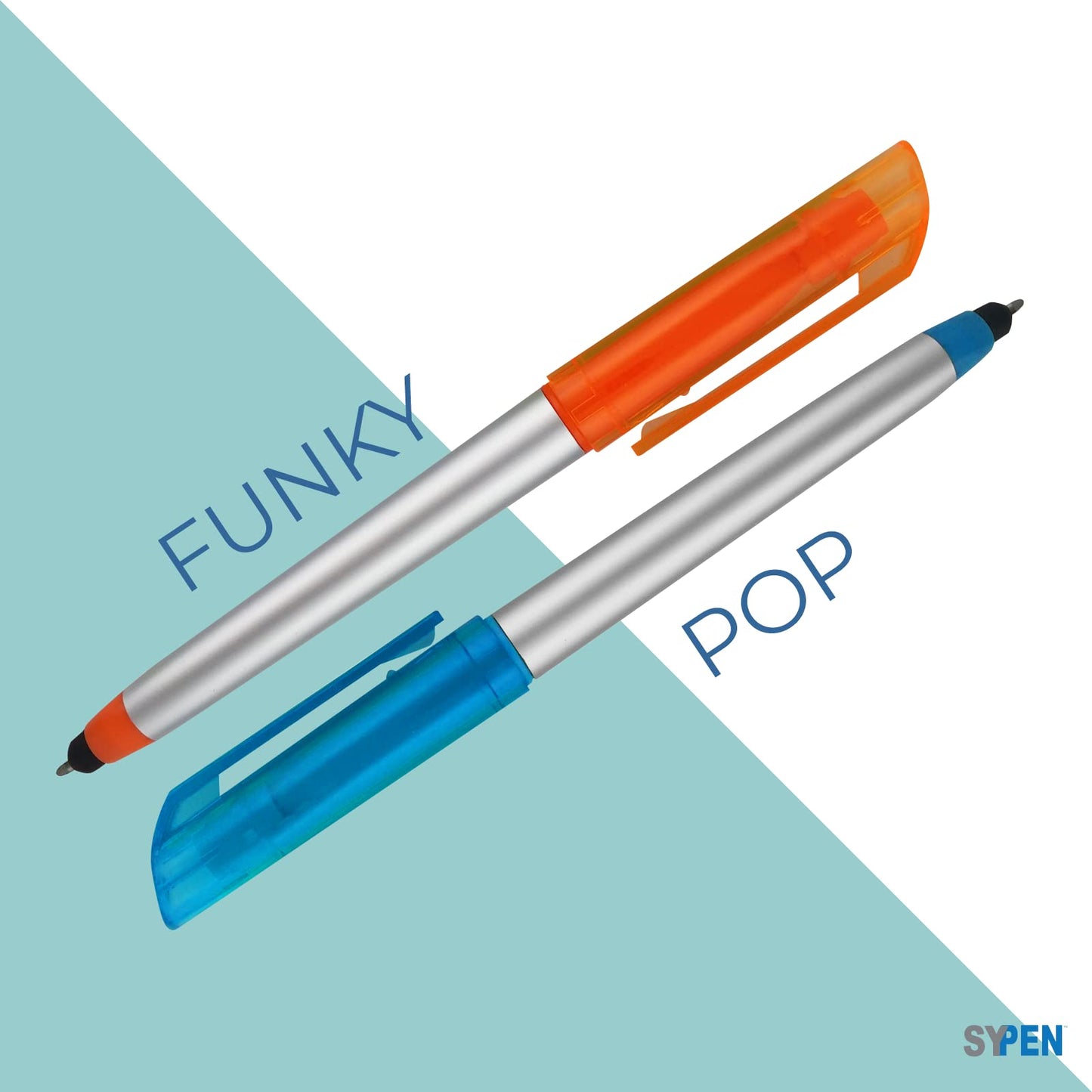 Personalized Pens with Highlighter and Stylus -250 Pack Bulk-Free Imprint - 3 In Highlighter, Ballpoint Pen, and Stylus Combo- add Custom Business Name, Logo or Gift Message- Assorted, Black Imprint