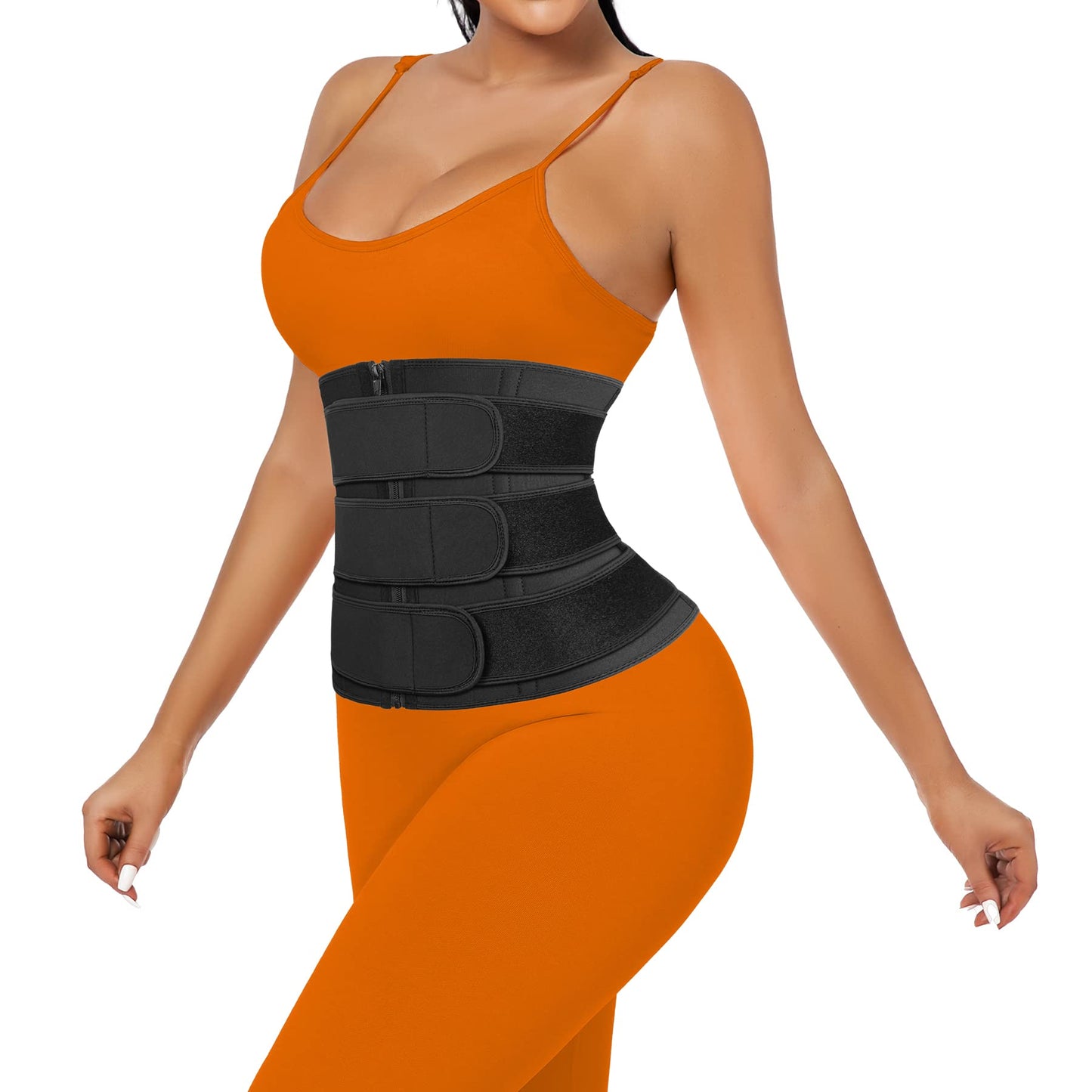 Phateey Corset Waist Trainer for Women, Neoprene, Zipper, L