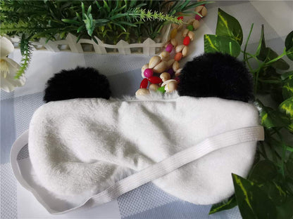 Cute Animal Sleeping Mask Soft Plush Blindfold Cute Rabbit Panda Koala Eye Cover Eyeshade for Kids Teens Girls Women (Flamingo)