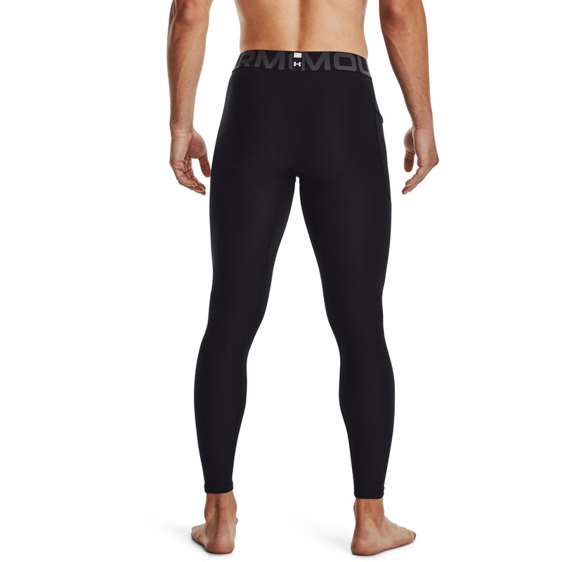 Under Armour Men's HeatGear Armour Leggings , Black (001)/Pitch Gray, Medium