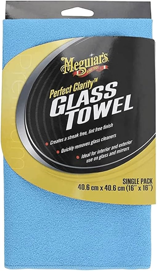 Meguiar's Perfect Clarity Glass Towels, Keep Windows Sparkling Using Premium