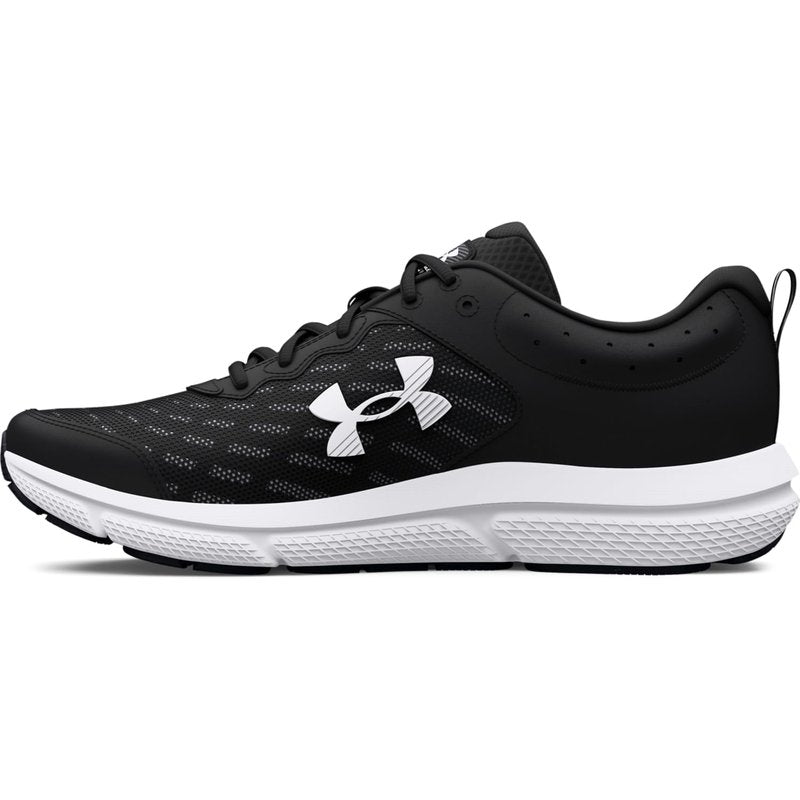 Under Armour Men's Charged Assert 10, (001) Black/Black/White, 7, US