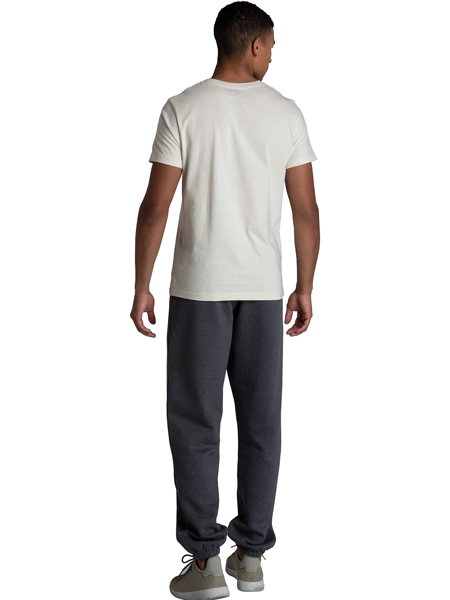 Fruit of the Loom Men's Crafted Comfort Fleece Sweatshirts, Hoodies, & Sweatpants, Super Soft Cotton Blend, Sweatpants - Charcoal Heather, Medium