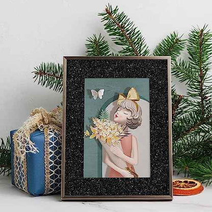 CRE8TIVE Black Glitter Wallpaper Border Peel and Stick Wall Border Sparkle Black Contact Paper Self Adhesive Removable Glitter Fabric Wallpaper Wall Borders for Girls Bedroom Dresser DIY Crafts 8"x80"