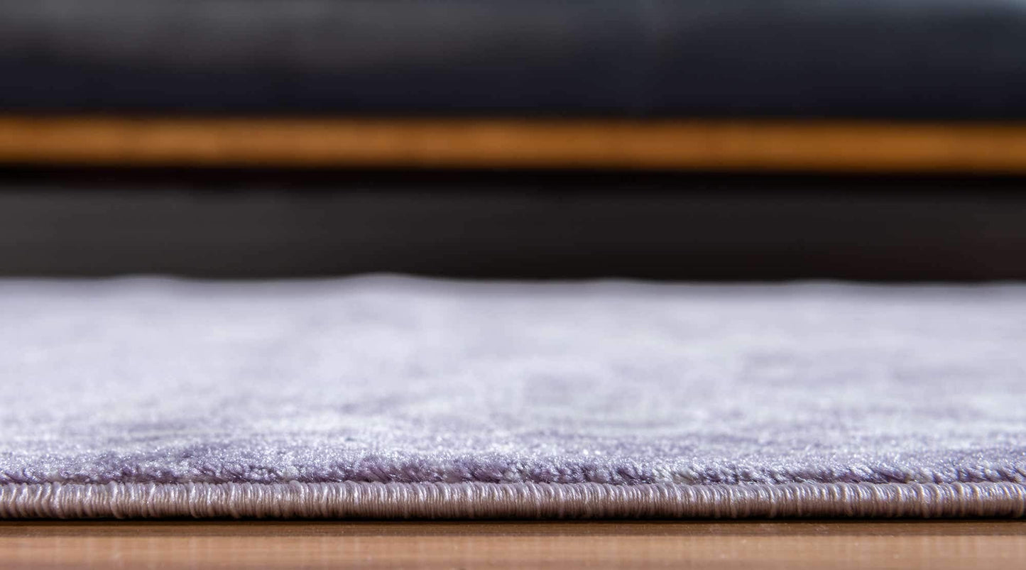 Unique Loom Traditional Classic Intricate Design Distressed Vintage Detail, Area Rug, 4 ft x 6 ft, Purple/Ivory