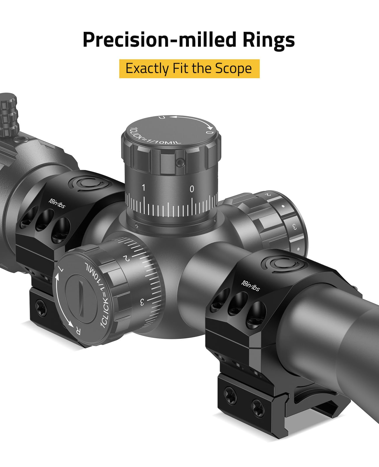 CVLIFE Precision Scope Rings Mount - 30mm Scope Rings for Picatinny Rail - 20mm Medium Profile Mount - 2 Pieces