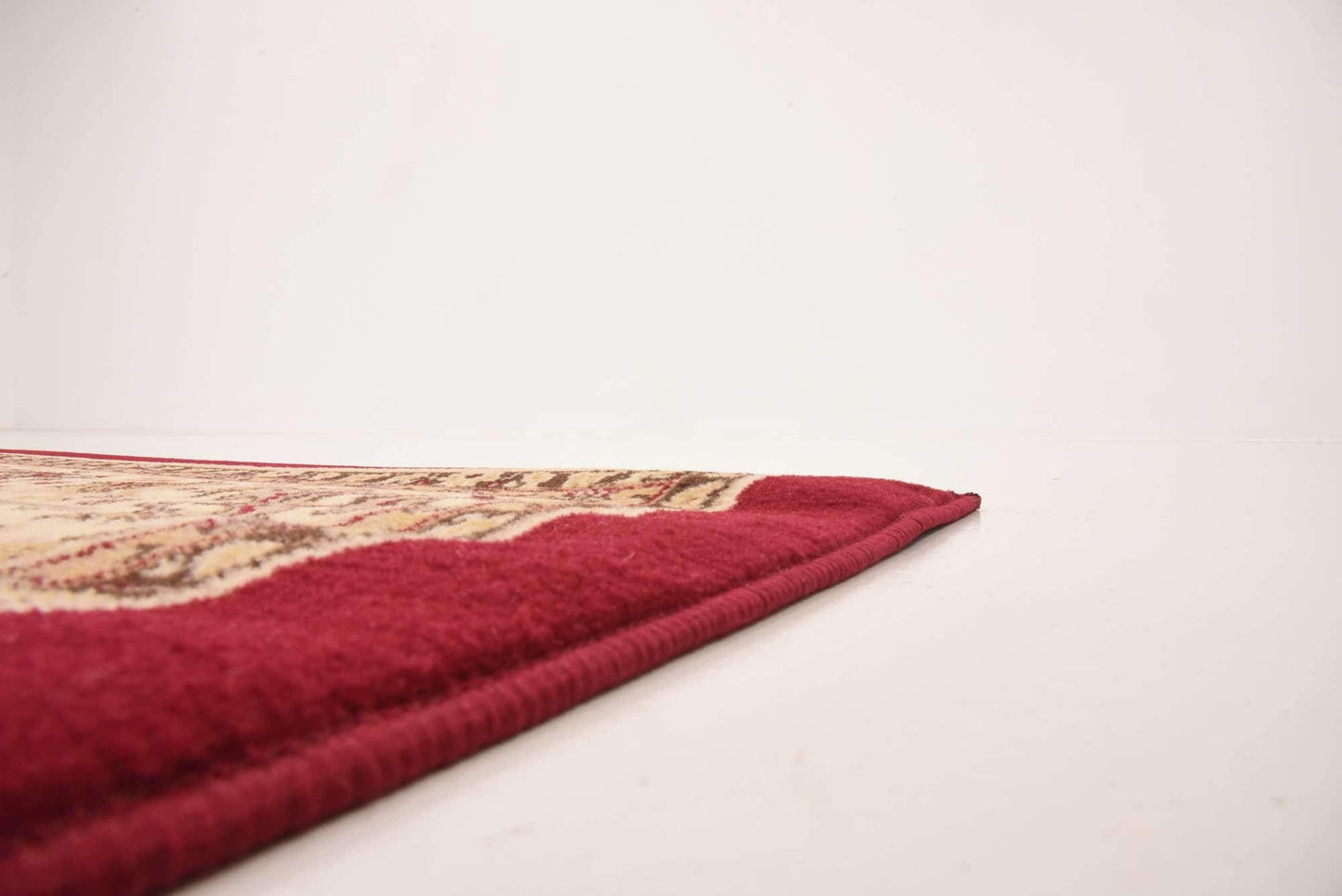 Unique Loom Sialk Hill Collection Area Rug - Washington (7' 10" Square Burgundy/Cream)