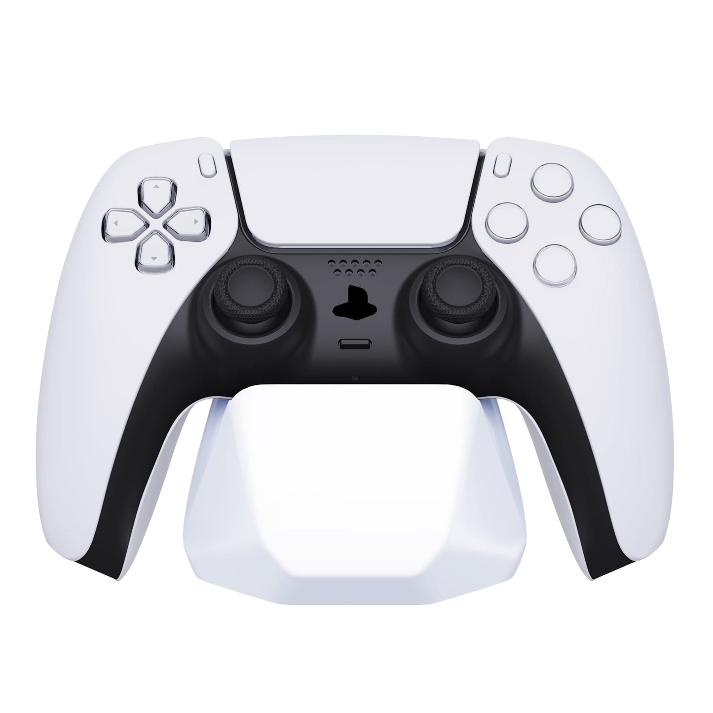 PlayVital Universal Game Controller Stand for Xbox Series X/S Controller, Gamepad Stand for PS5/4 Controller, Display Stand Holder for Switch Pro Controller - White