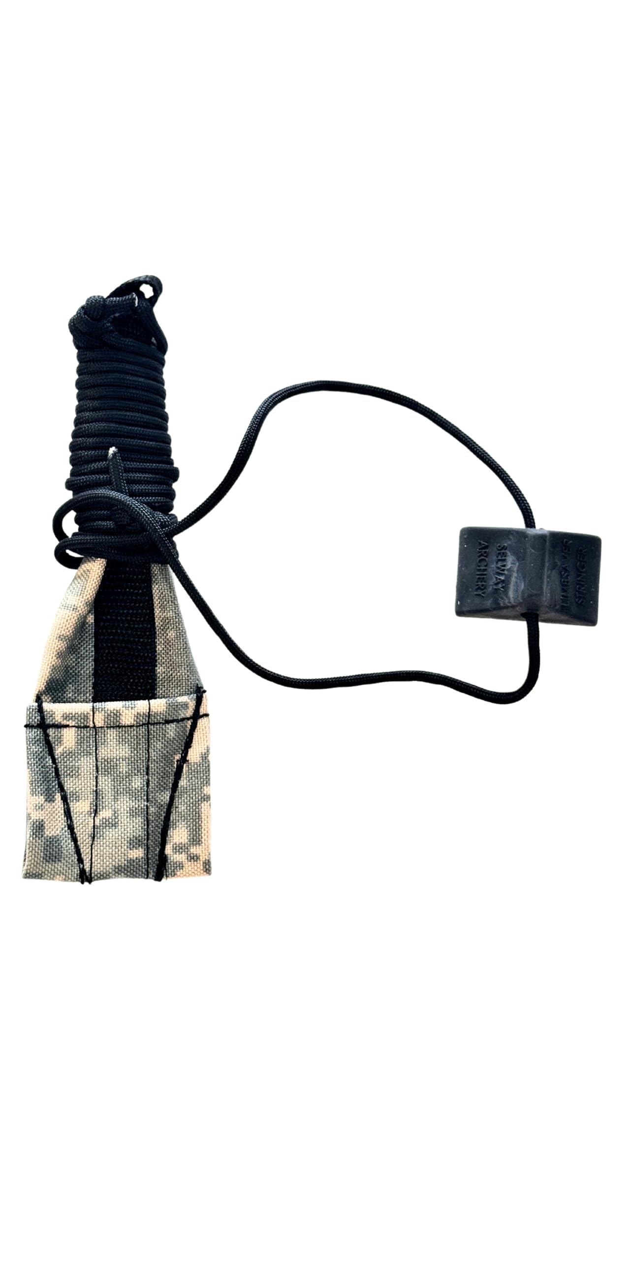Selway Archery Recurve Bow Stringer Tool | Original Design Est. 1996 | Safe & Easy Stringing to Prevent Limb Twist (Digital Camo)