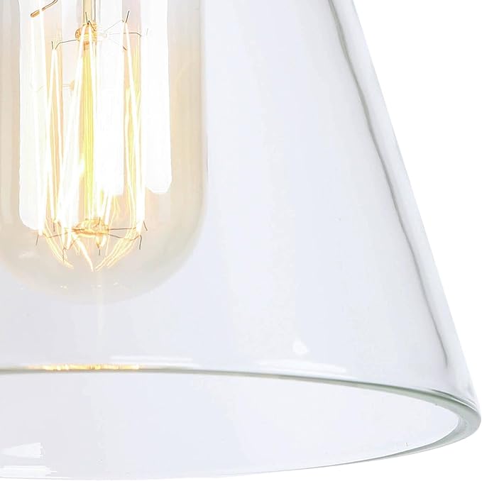 KSANA Wall Sconces, Black and Gold Wall Lights for Bedroom, Wall Mounted Lamps with Flared Glass Shade for Living Room, Bathroom,