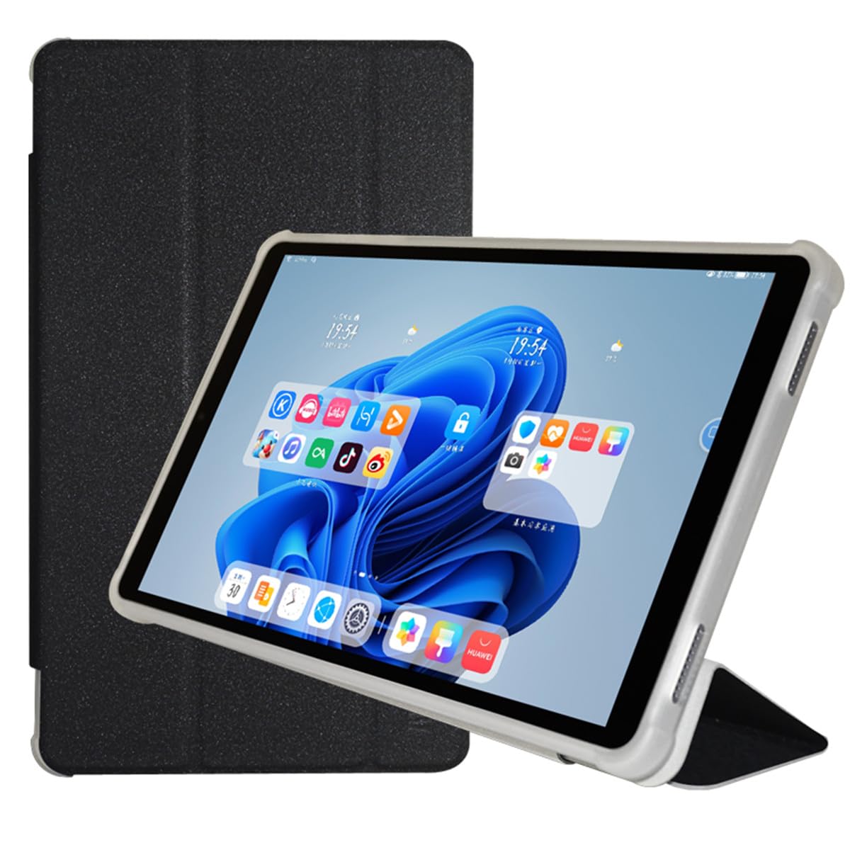 Qiawum Folio Stand Case for Alldocube iplay 60 mini Tablet 8.7", PU Leather Slim Multi-Viewing Angles Cover with iplay60 mini Function Hard Back Shell Protective Sleeve
