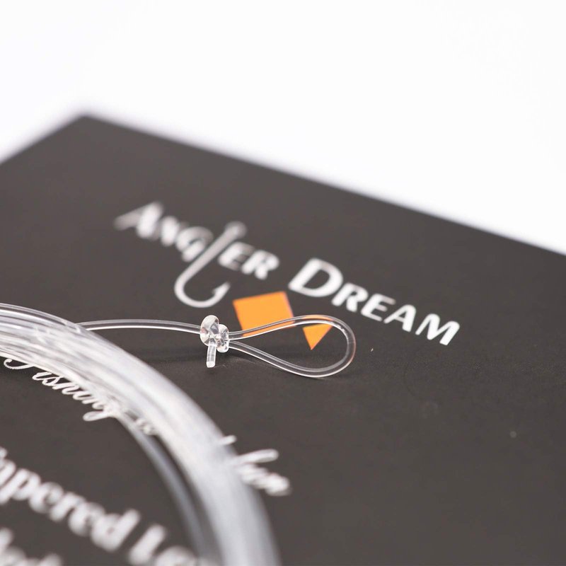 ANGLER DREAM 8 pcs Pre-Tied 9ft 0X 1x 2X 3X 4X 5X 6X 7X Fly Fishing Tapered Leader Nylon Line Fly Leader knob Less