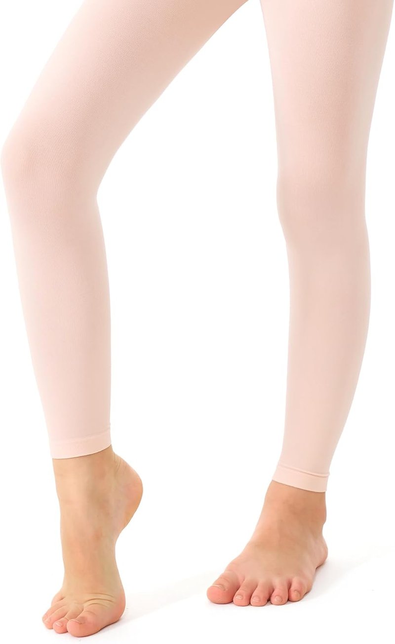 Ultra Soft Footless Dance Tights for Girls - Perfect for Ballet, Gymnastics & School | Toddler to Big Kid Sizes