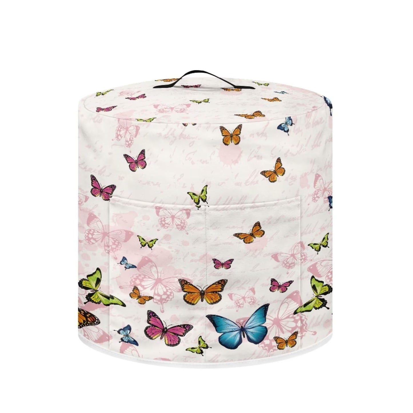 Tutolipy Butterflies Pressure Cooker Cover Round Dust-proof Cover for Bread Maker Rice Maker Soup Pot Pressure Cooker Coffee Maker Cover