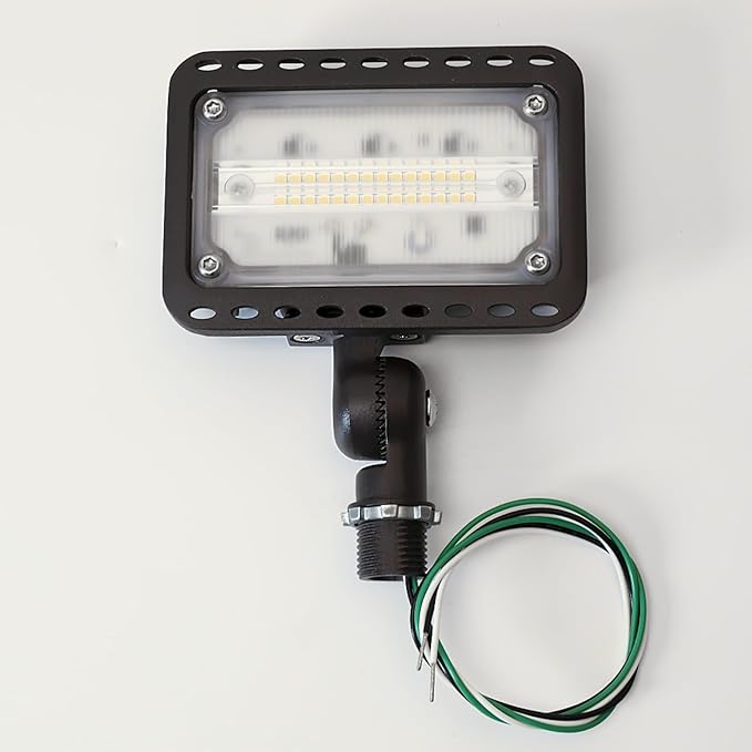 CINOTON 20W LED Flood Lights Outdoor, IP65 Waterproof Exterior Security Wall Lights with 180°Knuckle, 2800LM 120V Outside Aluminum Lighting Fixture for Patio Porch Barn Garage 5000K 2 Pack, UL Listed