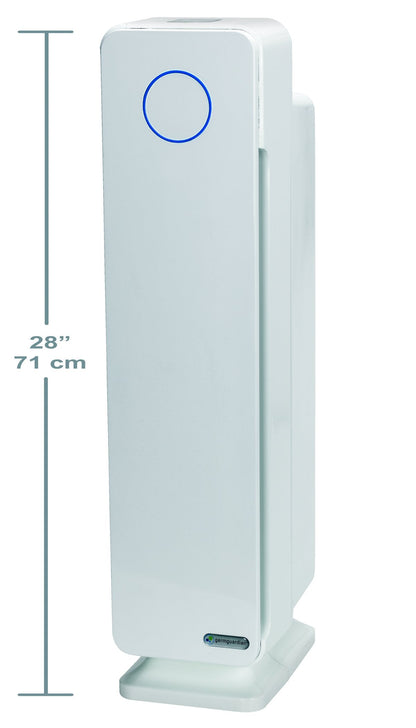 GermGuardian 5-In-1 HEPA Air Purifier for Home, Pet Air Purifier with HEPA Air Filter & UV-C Light, AC4300BPTCA, 743 Sq. Ft., 22'' Tower, Black