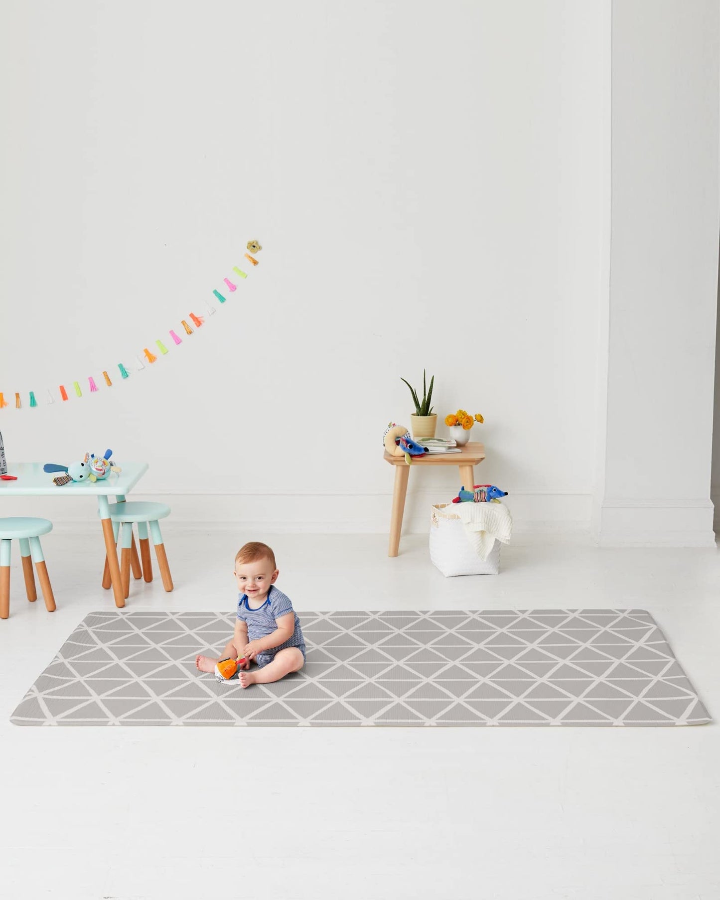 Skip Hop Baby Play Reversible Foam Floor Mat, Vibrant Village, 86" X 52",