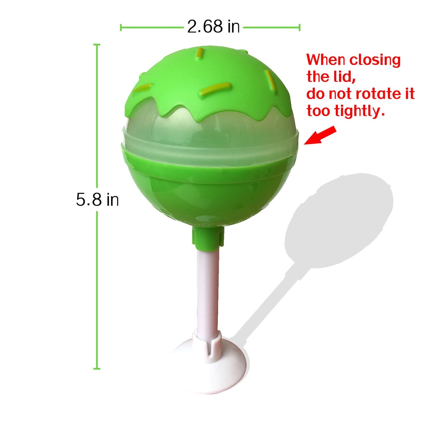 LILIDASO Empty Medium Plastic Lollipop Container,12 PCS Christmas Gift Party Favor Container,Fillable Mini Candy Box, Cute Container for Party, Suprise Gift , Birthday gift