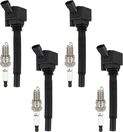 ECCPP 3 ignition coils with 3 iridium Spark Plugs,UF808,coils packs,for Smart Fortwo 2016-2017 0.9L‎224332428R,UF-808