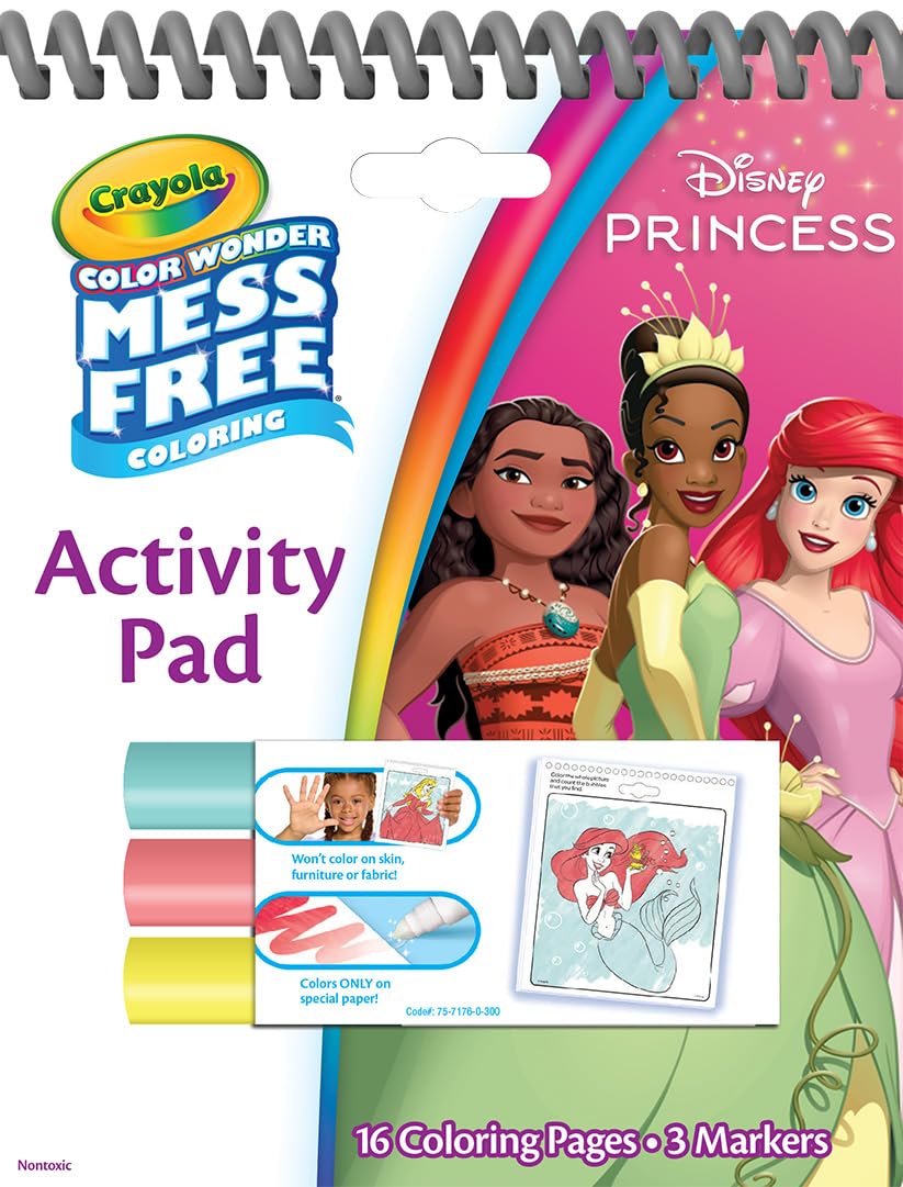 Crayola Disney Color Wonder Bundle (3 Pack), Essential Easter Basket Stuffer, Toddler Mess Free Activity Pads & Markers, Disney Coloring Toys, Easter Gift, 3+