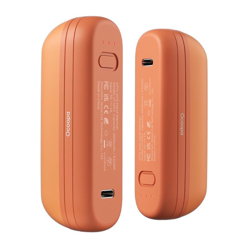 OCOOPA 2 in 1 Magnetic Rechargeable Hand Warmers, UT2s Mini Electric Handwarmers 2 Pack, Split USB-C, Reusable Portable Pocket Heater, Raynauds, Golf, Christmas, Tech Gifts for Women Men