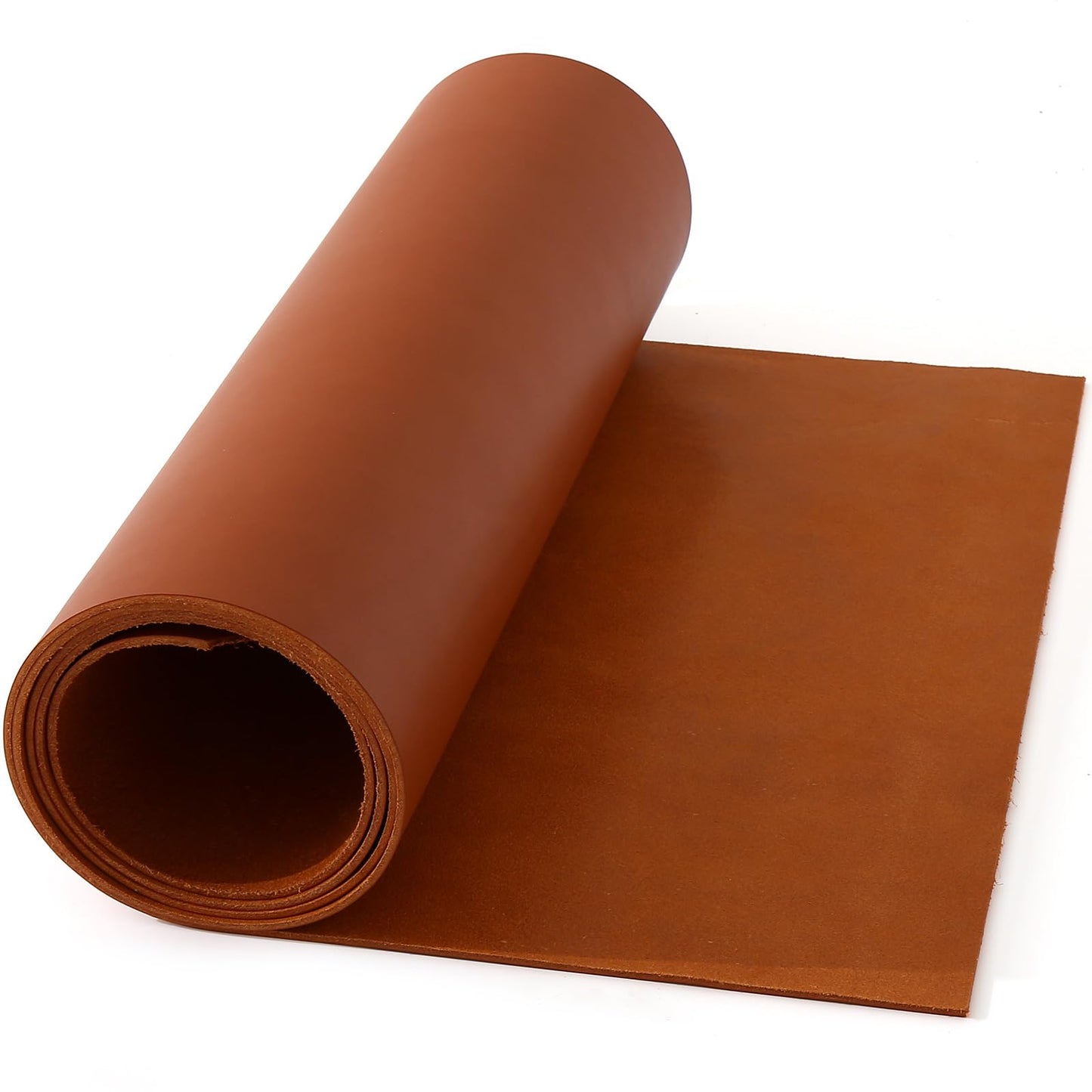 Large Size 16"x70" Leather, Cowhide Veg Tan Leather for Leather Belt Bag Strap Craft Shoe Making Wallet, 2.5mm Thick Full Penetration Dyeing Brown