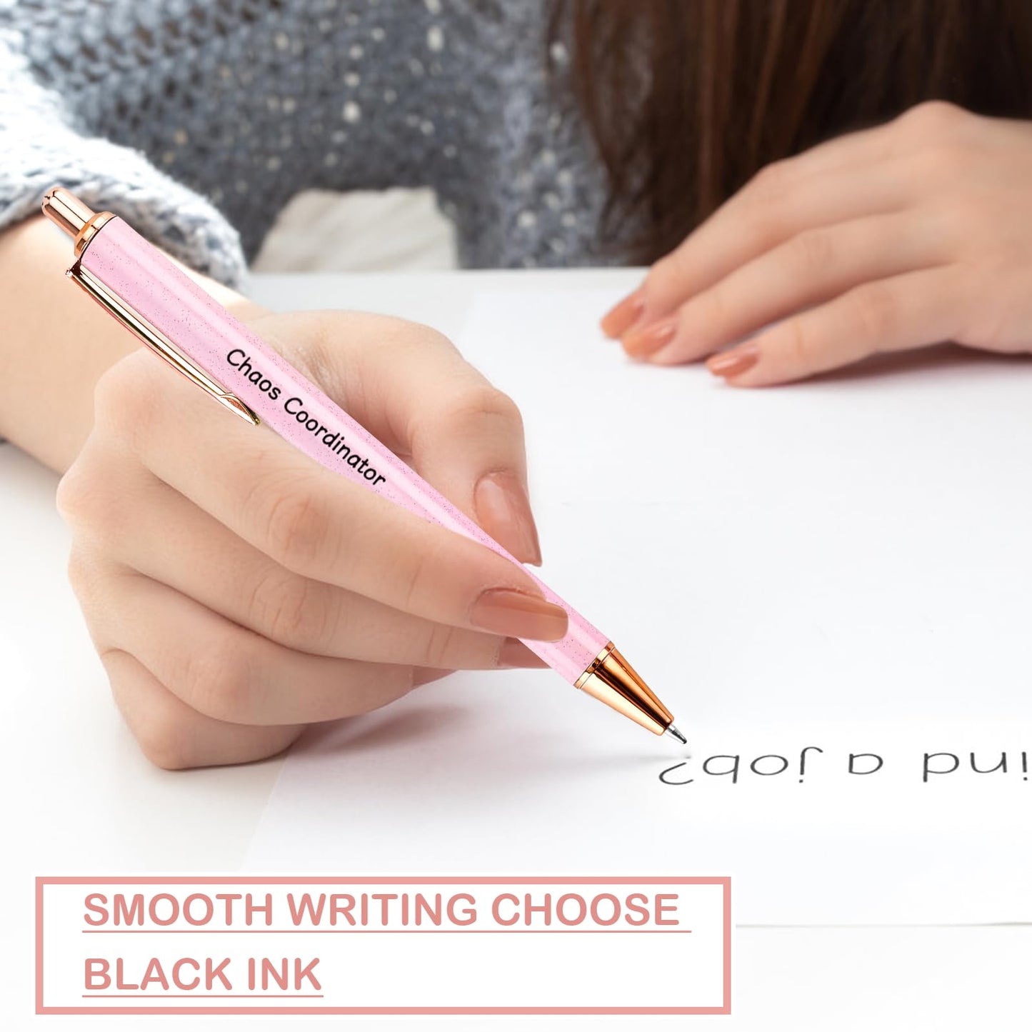 Lestp Fancy Pens Sets for Women Office Chaos Coordinator Gifts for Friends Boss Gifts for Women Cute Pen Set Coworker Daughter Motivational Gift Colleges Positive Encourage Graduation Gift