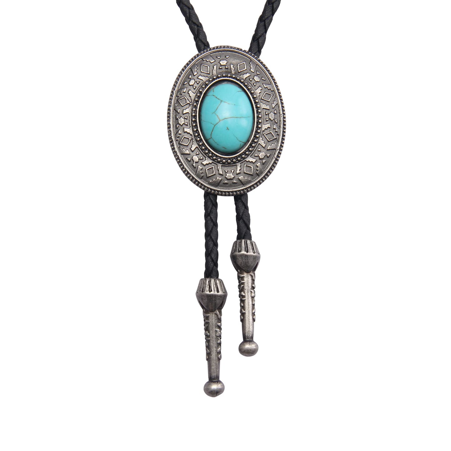 GelConnie Bolo Tie for Women Cowboy Tie Bolo Western Necklaces Bolero Tie Men Necklace Ties Turquoise Mens Leather Necktie