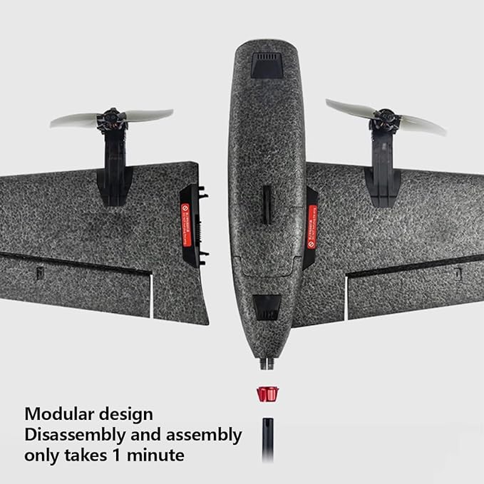 Remote Control Airplane for Adults Ranger T1 VTOL 2.4G EPP Vertical Takeoff and Landing Fixed-Wing RC Aircraft with FPV Camera Mount and Flight Controller