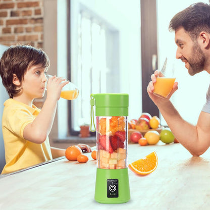 Portable Blender Cup,Electric USB Juicer Blender,Portable Juicer For Shakes and Smoothies, juice,380ml, Six Blades Great for Mixing,light purple
