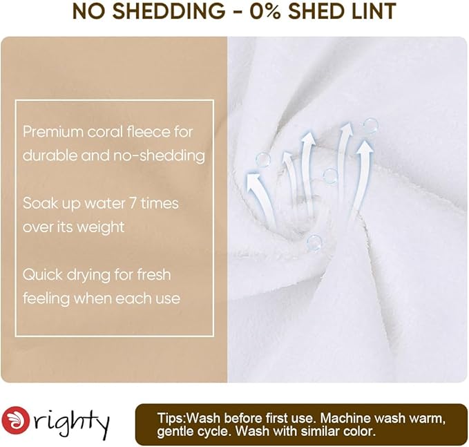 Orighty Ultra Soft Washcloths 12 Pack, Premium Microfiber Towel Sets 12 x 12