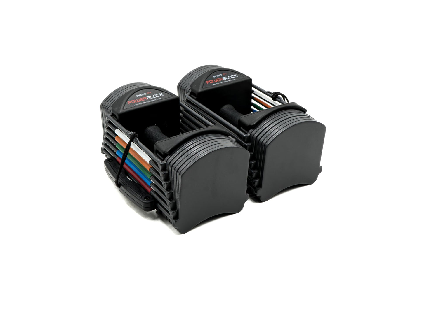 PowerBlock Sport 24 Adjustable Dumbbells, 3-24 lb. Durable Steel Build, Innovative At Home Workout Equipment, All-in-One Strength Training