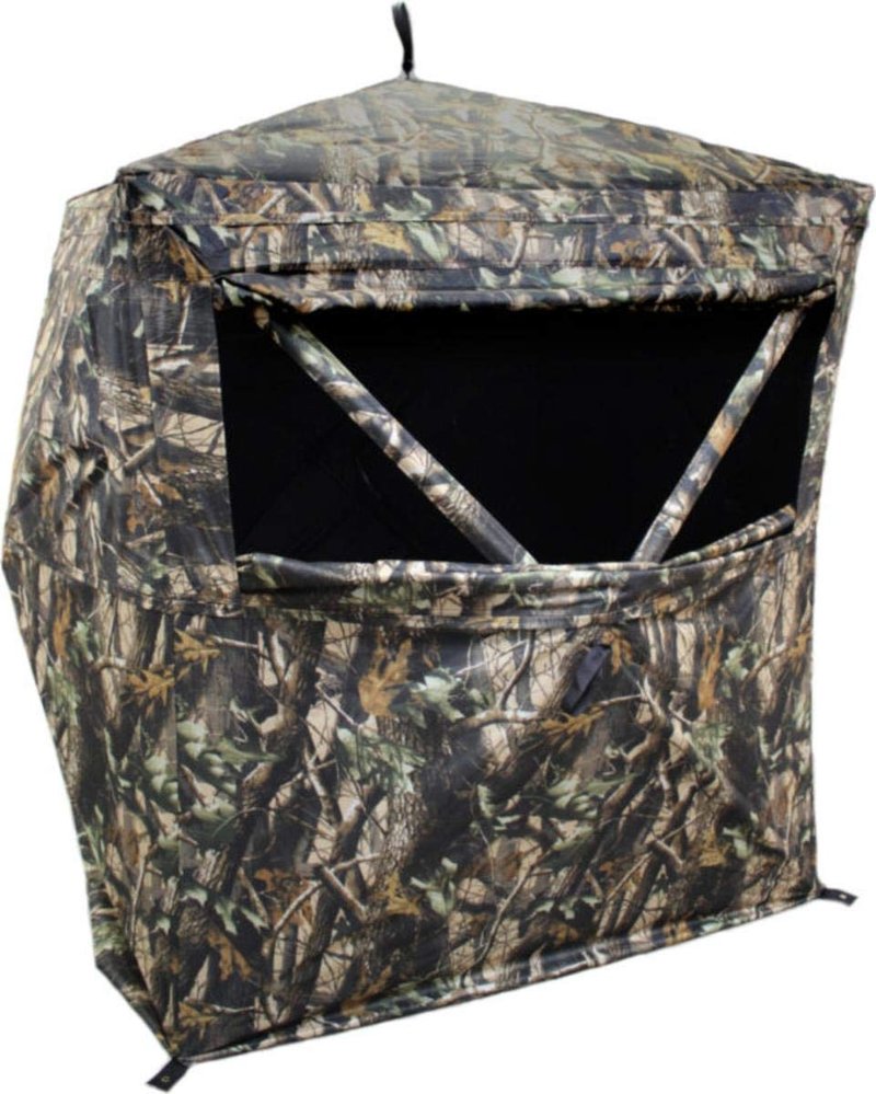 HME Executioner 150D Camo Fabric Water Resistant Standing Height 66" Two Person Pop-Up Ground Blind