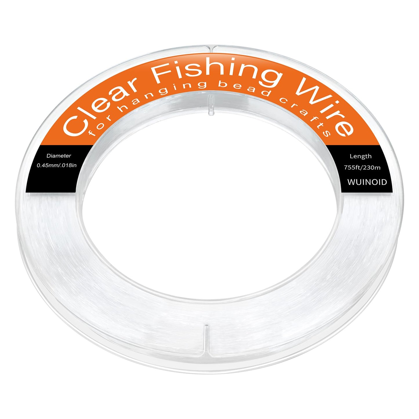 Clear Fishing Line Wire, Monofilament Fishing Line Wire, Nylon Clear Invisible String for Fishing and Hanging Balloons Garland Crafts Decorations WUINOID