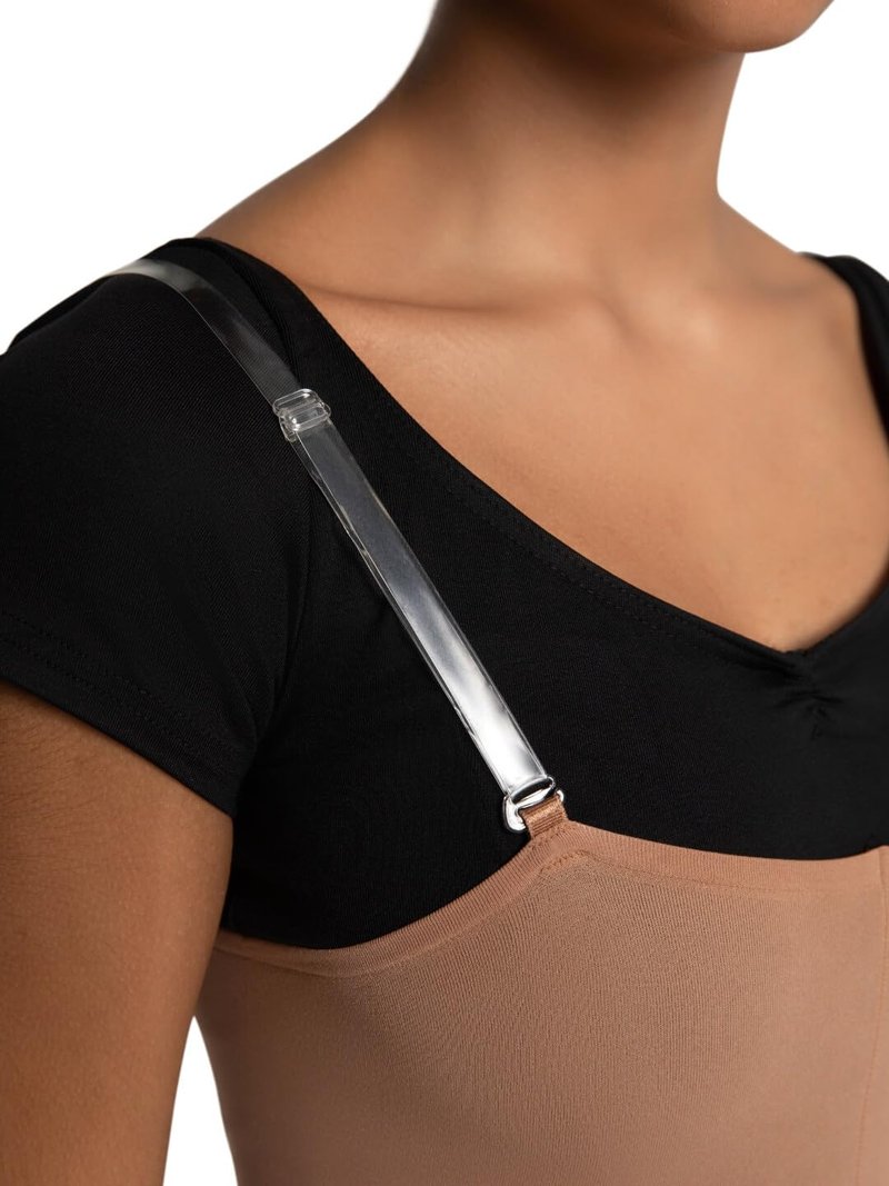 Capezio Convertible Body Tight with Transition Opening for Footed or Footless Use – Moisture Wicking Semi-Opaque Fabric, Adjustable Straps for Custom Fit, Small-Medium, Light Suntan