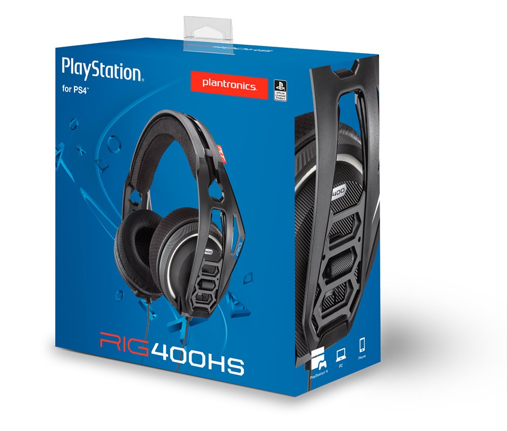RIG 400HS Stereo Gaming Headset for PS4 with Noise-Cancelling Mic and Performance Audio