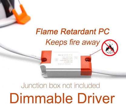 2.5 inch Dimmable LED Recessed Lighting, 5W Retrofit Downlight, 4000K Natural White, CRI 80 with LED Driver, as AC 110V Ceiling Light Fixture for Living Room, Kitchen, Bedroom, Hallway, 10 Pack