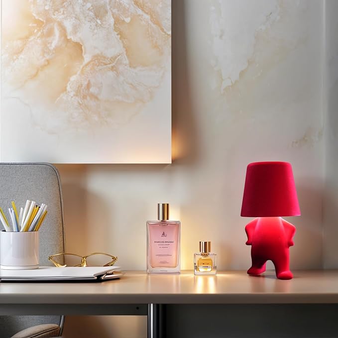 Modern Creative Design Table Lamp for Youth: Rechargeable Cute Light for Kids Child Teen -Bedside Lamps for Nightstand- Gift for Birthday Christmas Halloween Easter， 3-Color Dimmable.