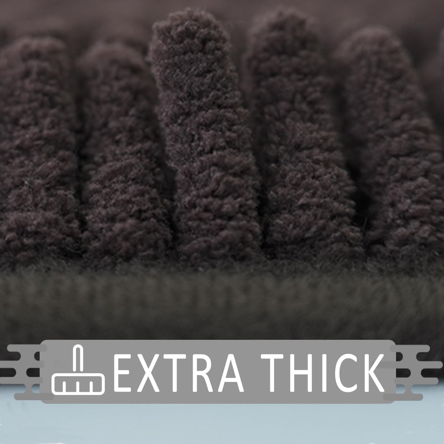 Flotstiga Bathroom Rugs 23x15,Super Absorbent Soft,Thick,Machine Washable Chenille Bath Mat,Non Slip Toilet Floor Rug,Bath Mats for Bathroom Floor, Home Decor Accessories,Coffee
