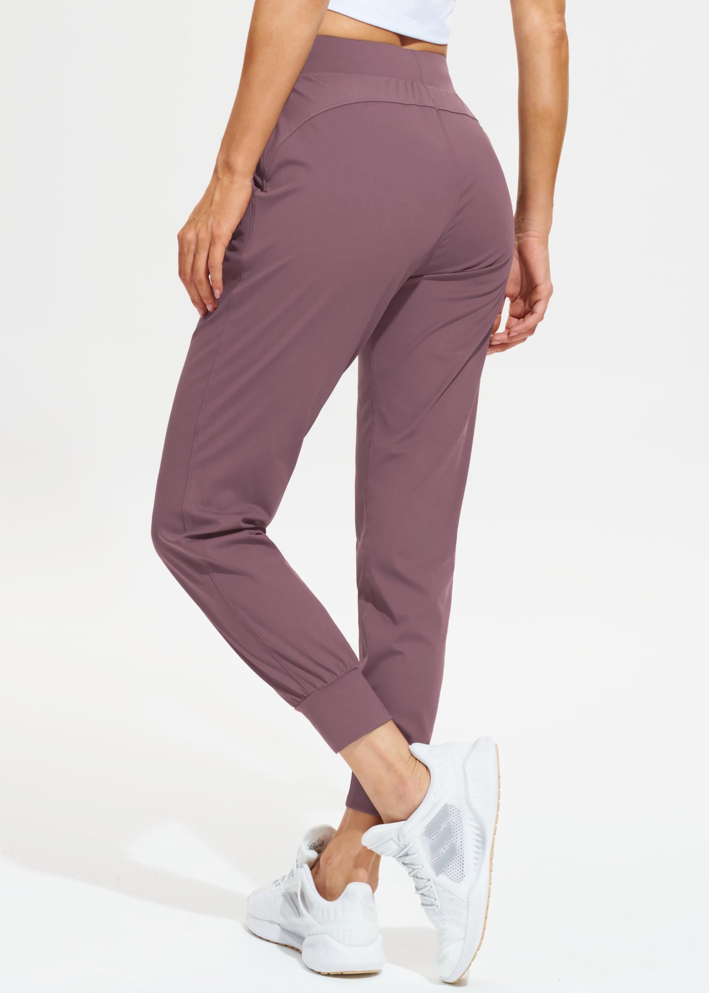 Libin Women's Joggers Pants Athletic Dance Sweatpants with Pockets Running Tapered Casual Pants for Workout,Lounge, Vintage Purple XXL