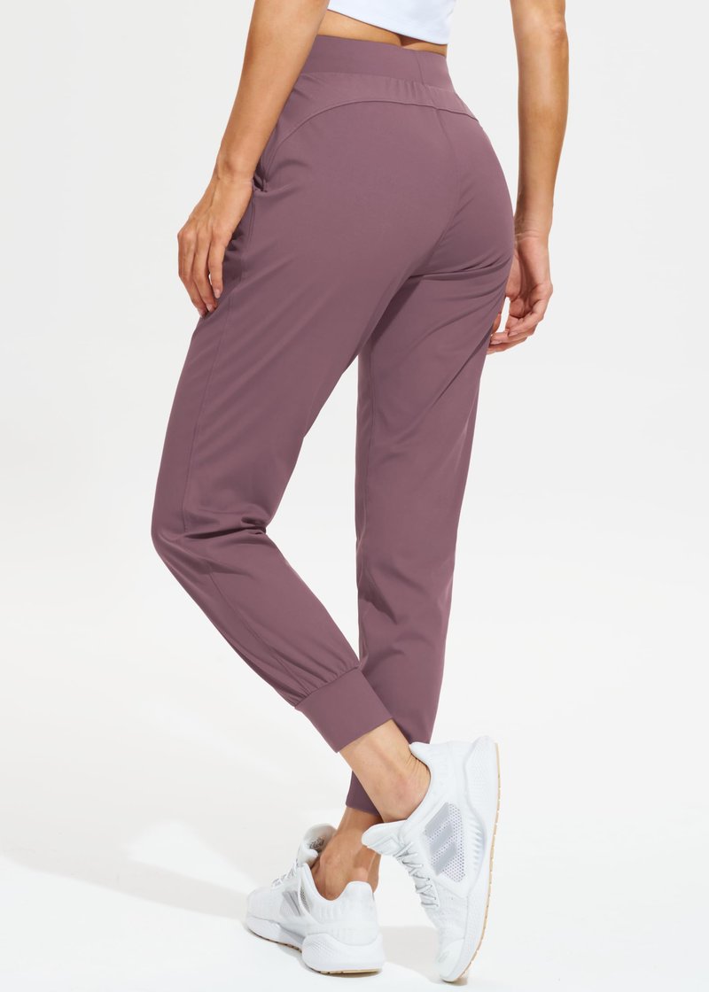 Libin Women's Joggers Pants Athletic Dance Sweatpants with Pockets Running Tapered Casual Pants for Workout,Lounge, Vintage Purple XS