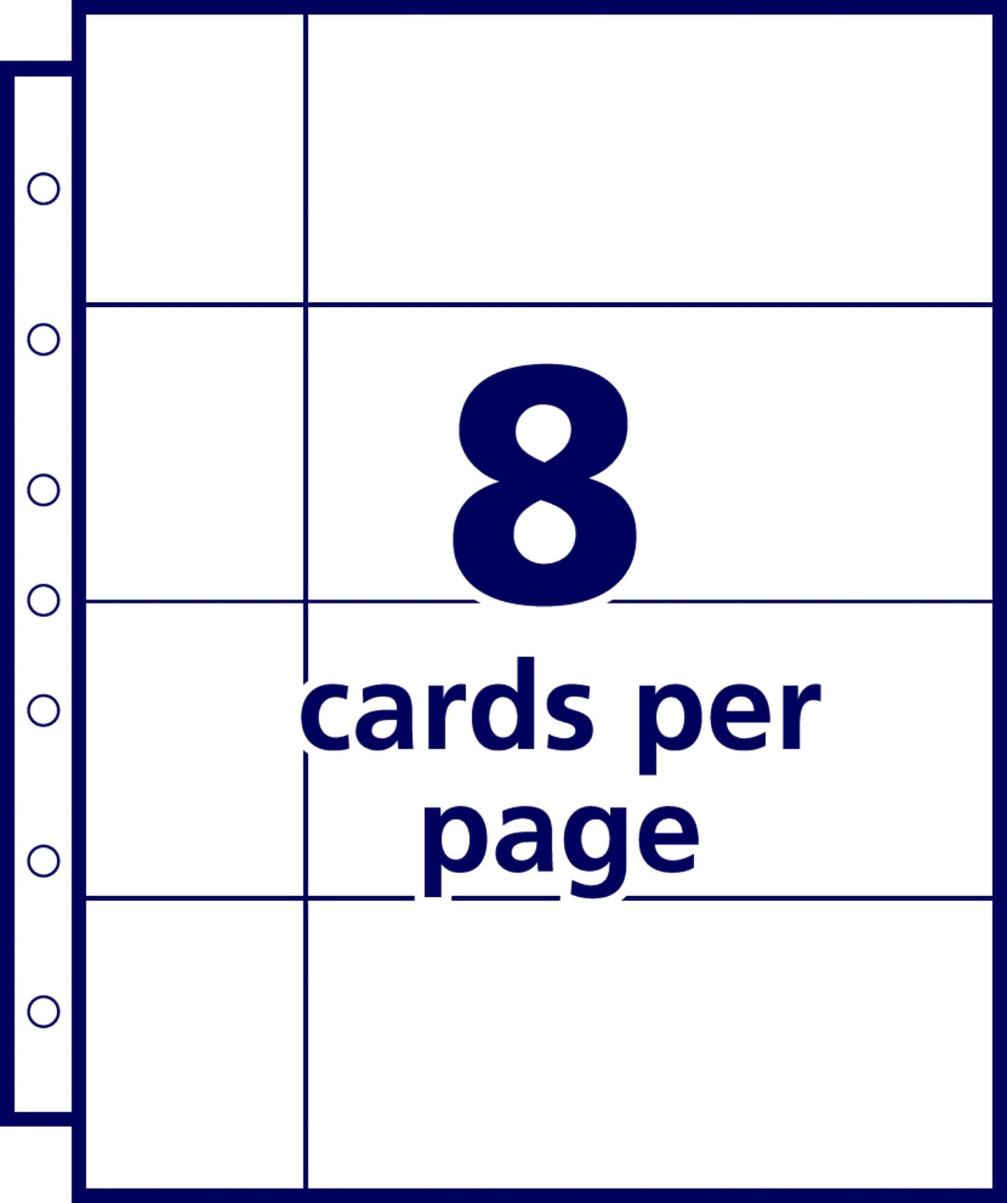 Avery Clear Business Card Organizer Pages for 5.5" x 8.5" Mini Binders, Pack of 5 Holds 40 Cards, 4 Packs, 20 Pages Total (76025)