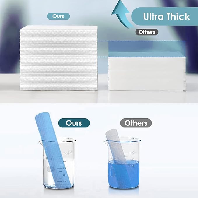 Disposable Face Towels, Biodegradable Facial Towels Clean Face Towels XL