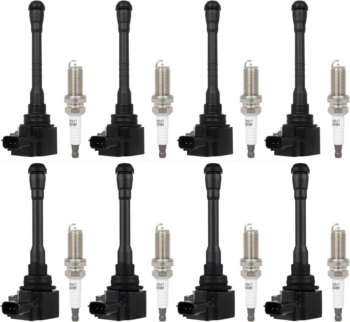 ECCPP 3 ignition coils with 3 iridium Spark Plugs,UF808,coils packs,for Smart Fortwo 2016-2017 0.9L‎224332428R,UF-808