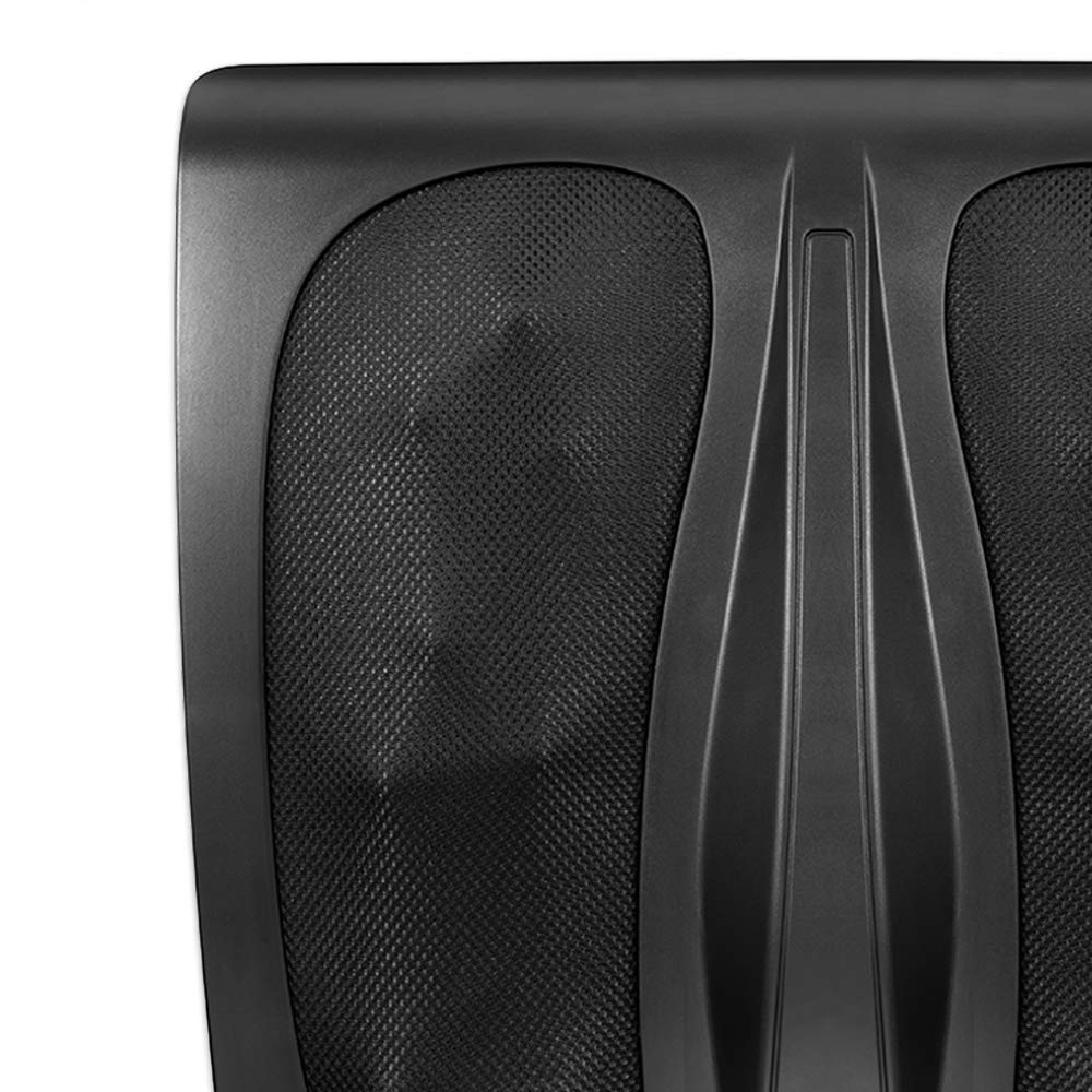 HoMedics, Triple Action Shiatsu Foot Massager with Heat | Deep-Kneading Rotating Heads & Soothing Heat | Large Design, Breathable Fabric & Toe Controls, Black