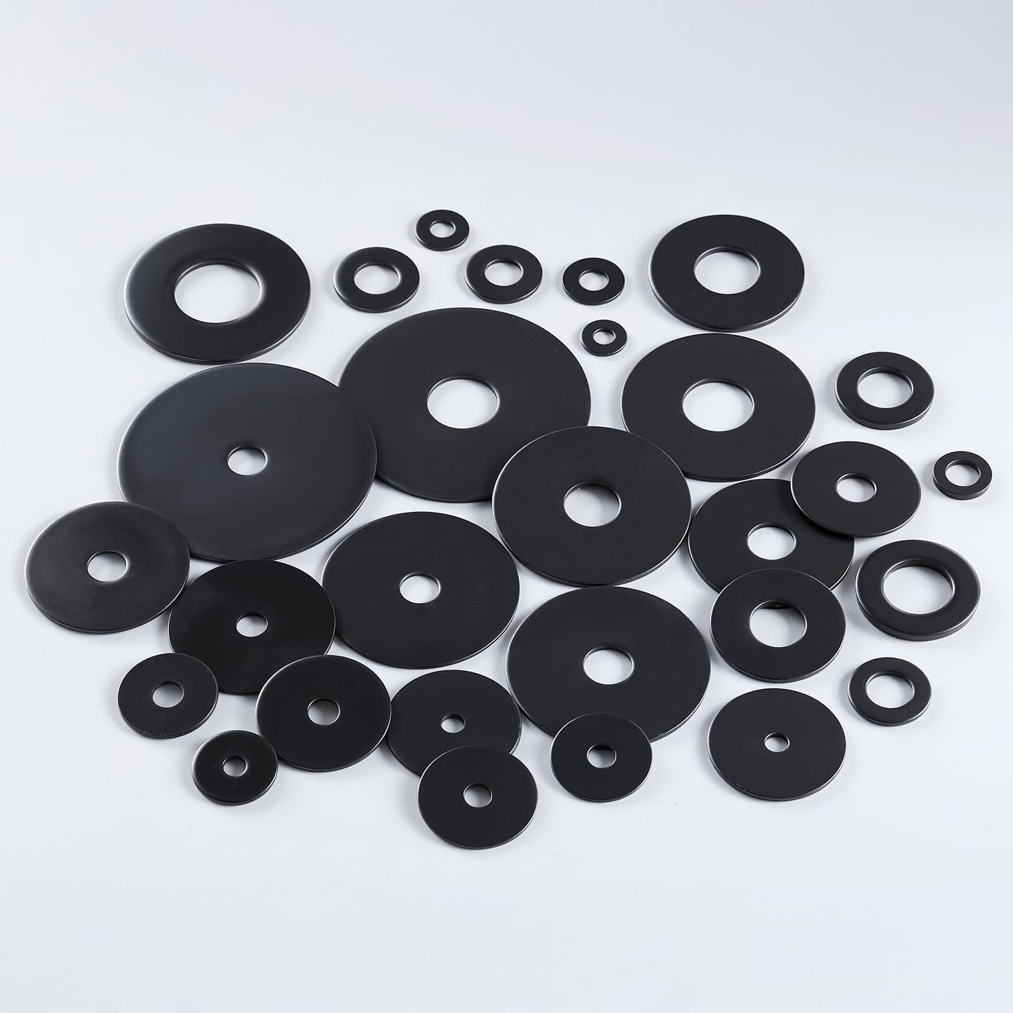 SVLING 40PCS 3/16" x1-1/4 Fender Washers, Black Oxide 304 Stainless Steel 18-8, 3/16" ID x 3/4" OD Hardware Flat Washers for Screws Bolts