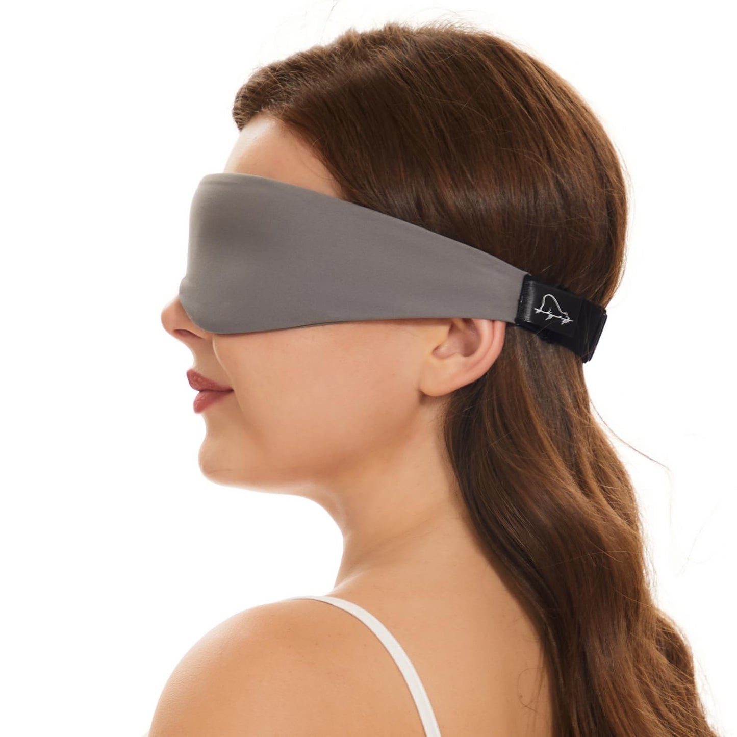 Alaska Bear Sleep Mask for Side Sleepers 2022 Headband Design, Cup-Shaped and Extra-Soft, 100 Blackout Eye Mask Shades Cover for Men and Women Home or Travel, Machine Washable, Black